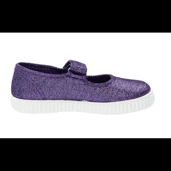 CIENTA CANVAS MARY JANES SPARKLE Sz 4 - Picture 6 of 8